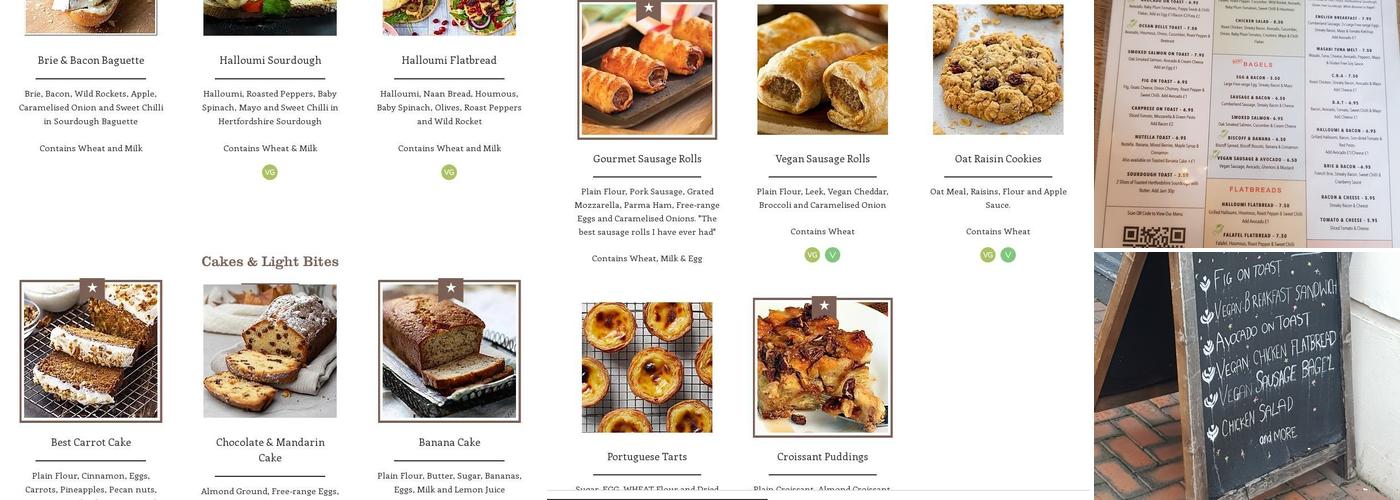 Ocean Bells Coffee Menu