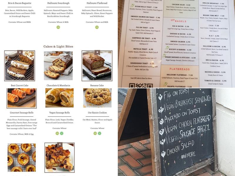 Ocean Bells Coffee Menu