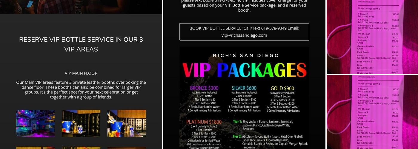Rich's Menu