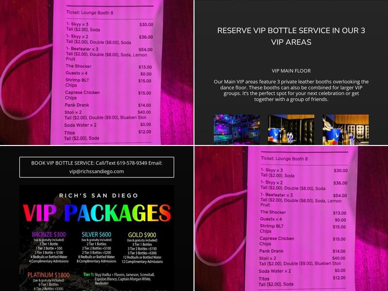 Rich's Menu