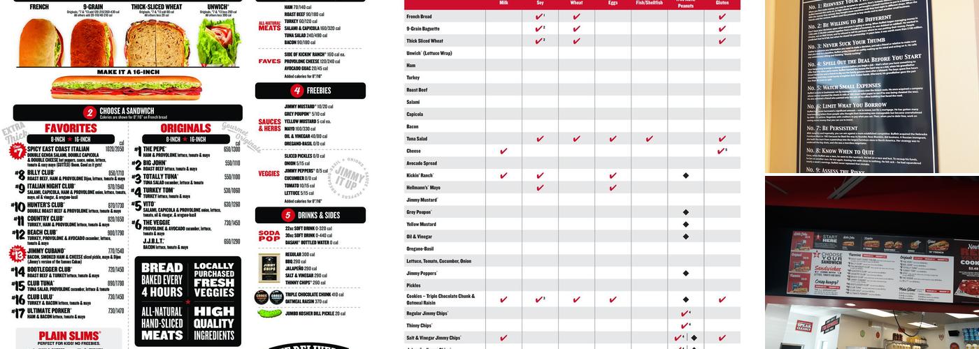 Jimmy John's Menu