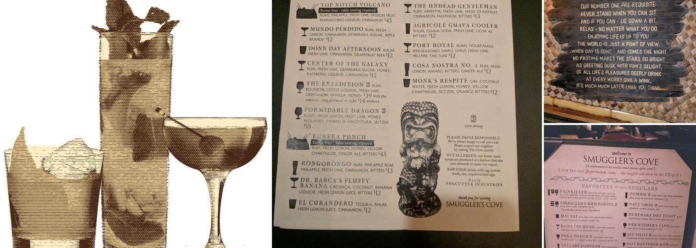 Smuggler's Cove Menu