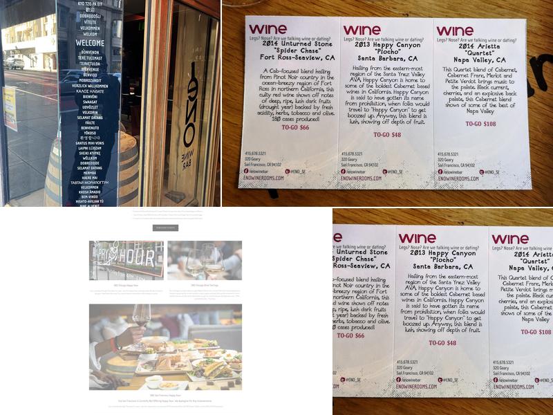 ENO Wine Bar Menu