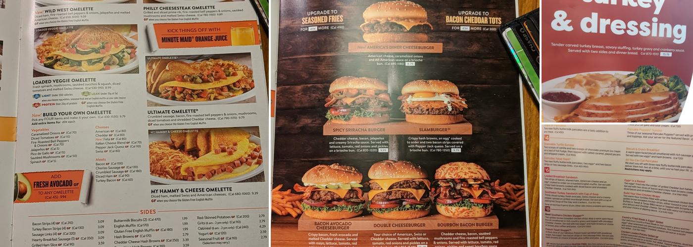Denny's Menu