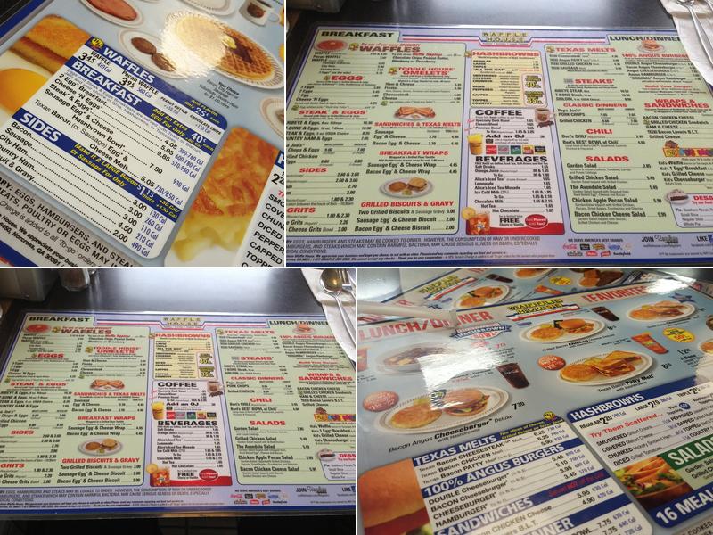 Waffle House Menu