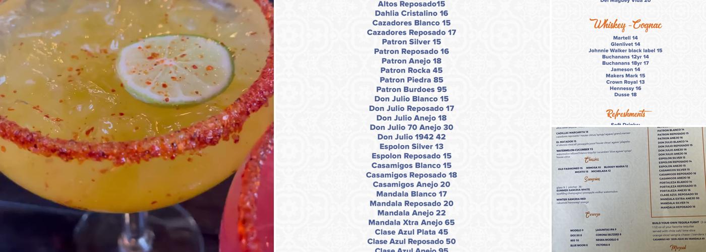 Agaves Kitchen & Tequila Menu