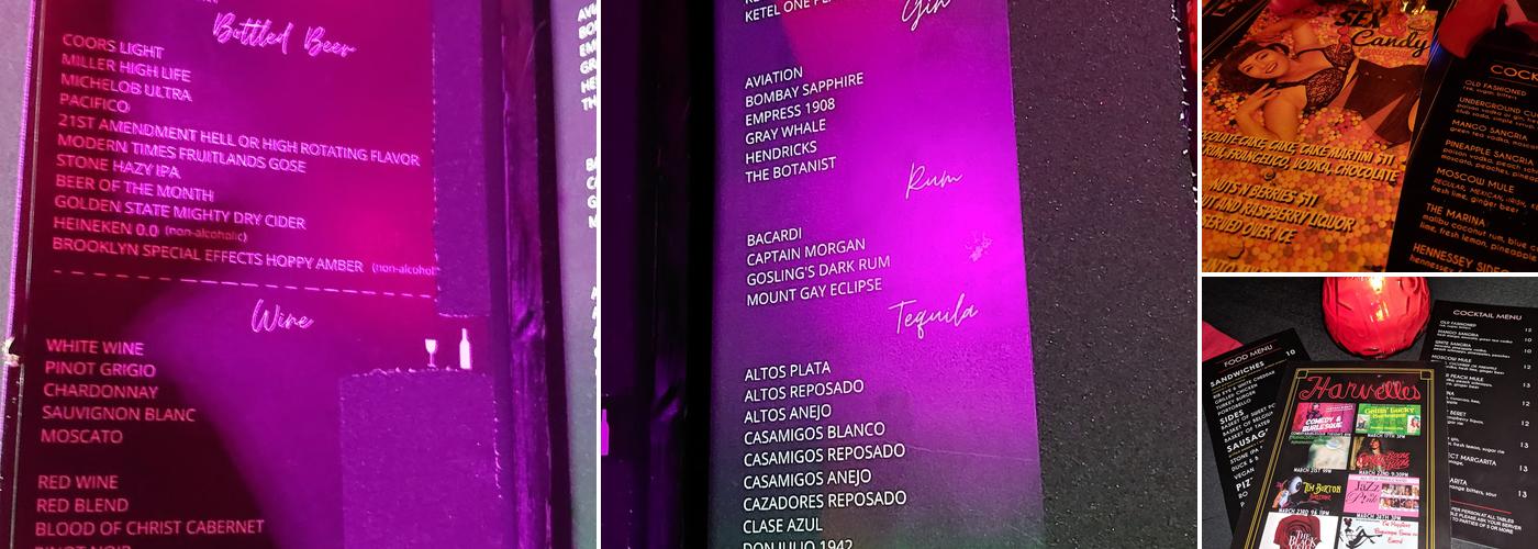 Harvelle's Long Beach Menu