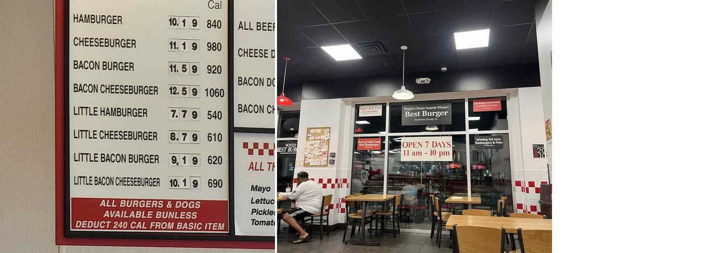 Five Guys Menu