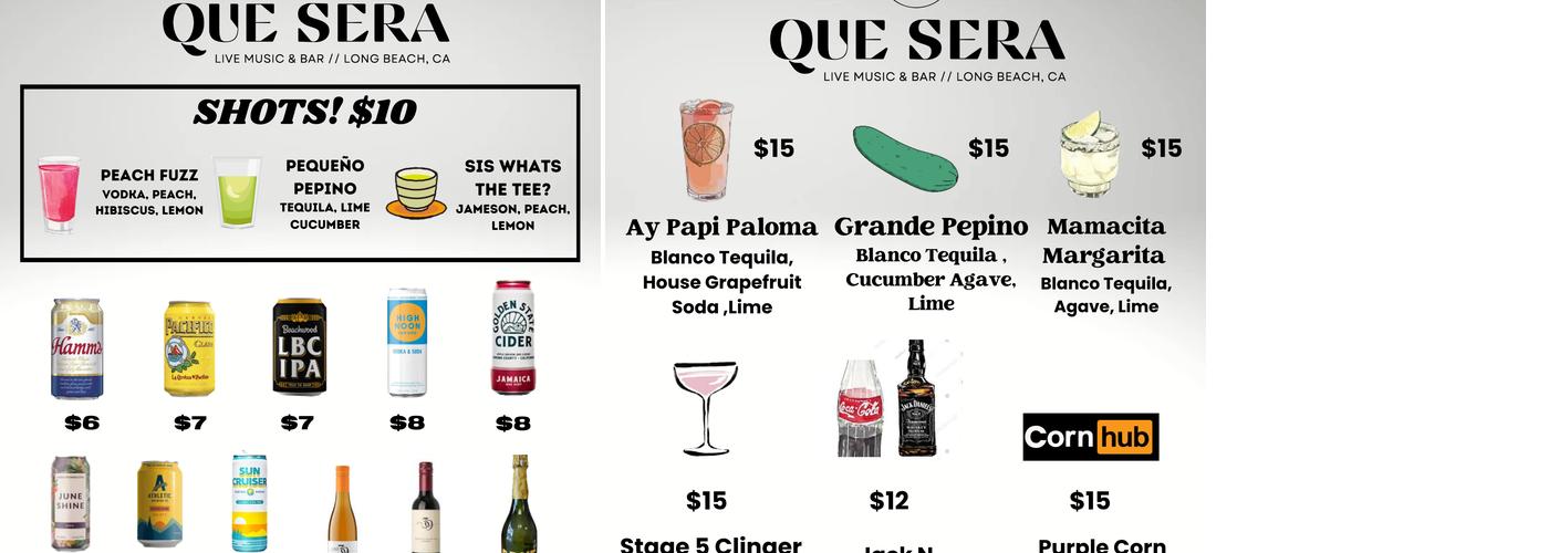 Que Sera Menu