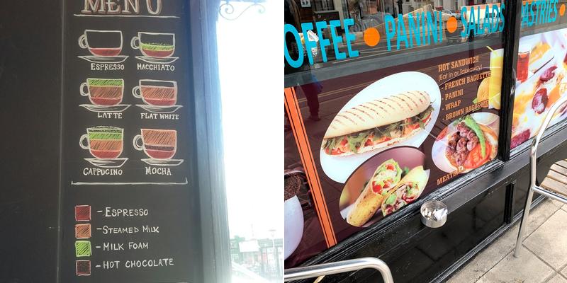 Take Coffee Breakfast Lunch Menu