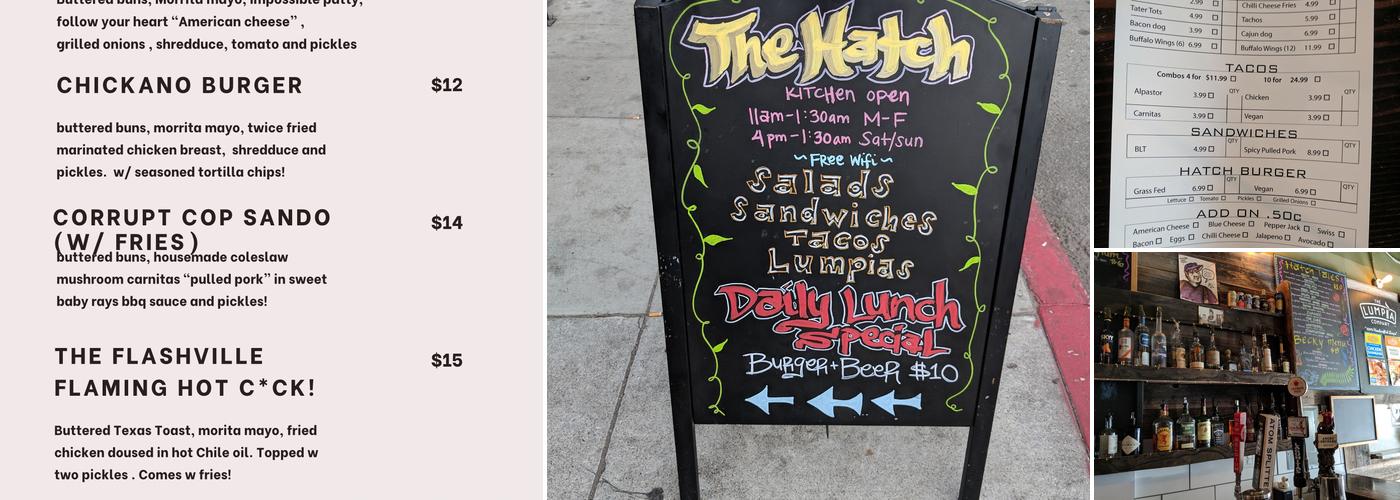 The Hatch Oakland Menu