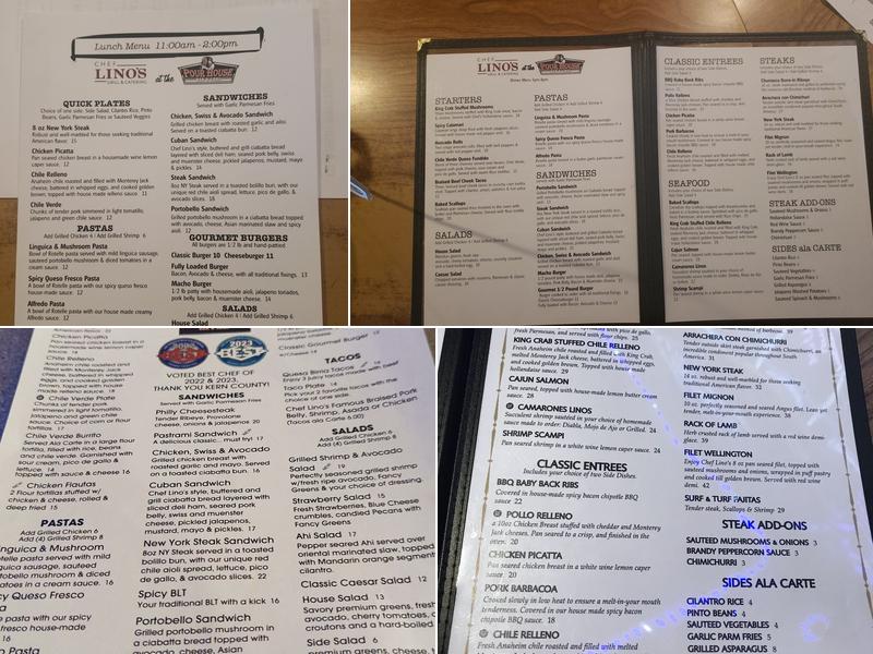 Pour House Bar and Grill Menu