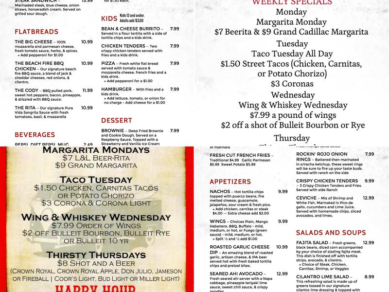 Lopez & Lefty's Menu