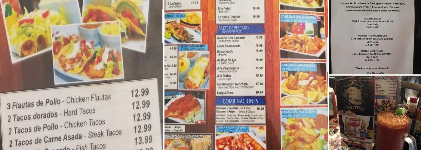 Hector's On Broadway Menu
