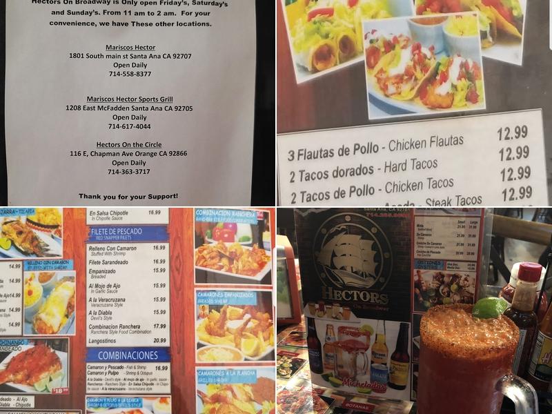 Hector's On Broadway Menu