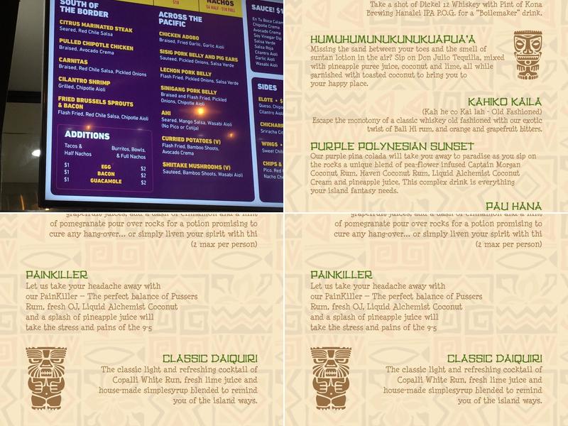 McFadden Public Market Menu