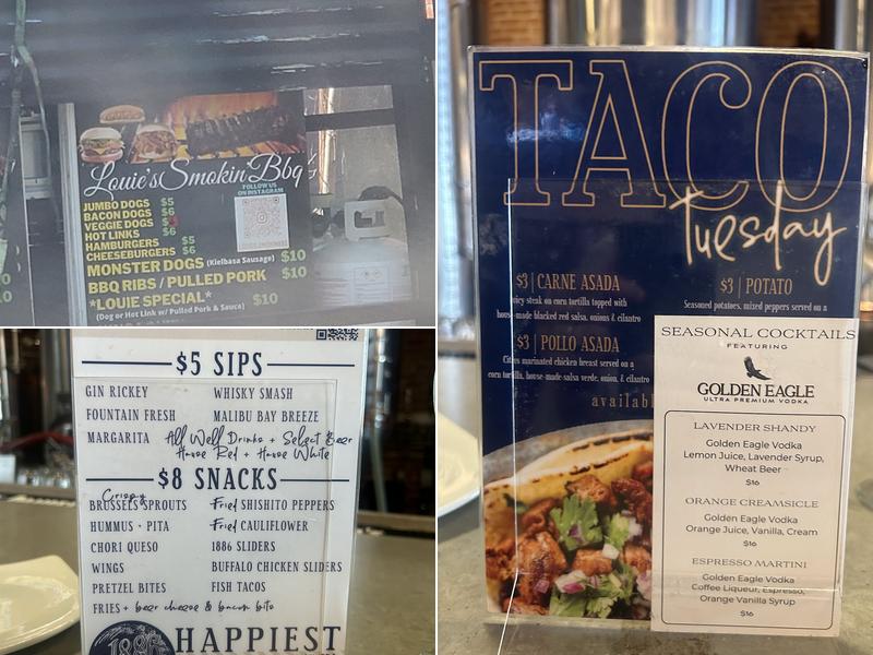 Paul's Cocktails Menu