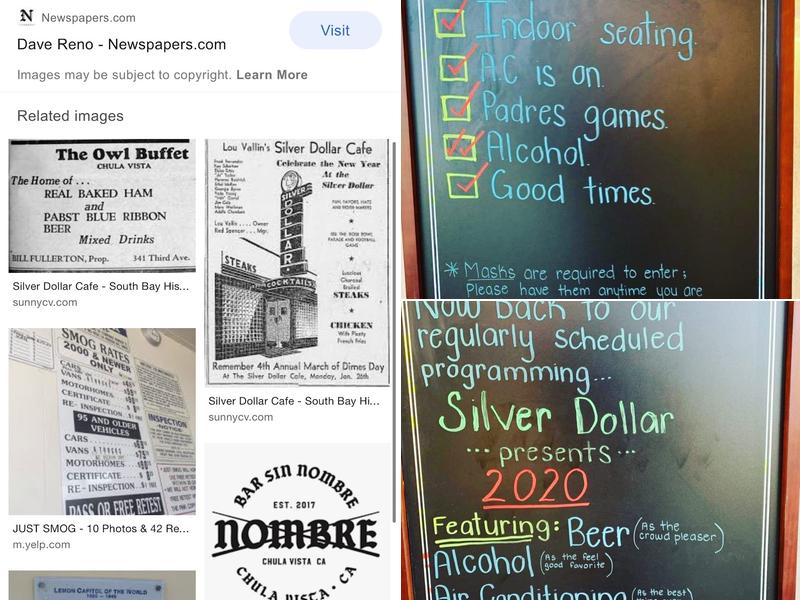 Silver Dollar Menu