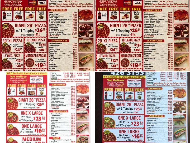 Whispering Trees Market Menu