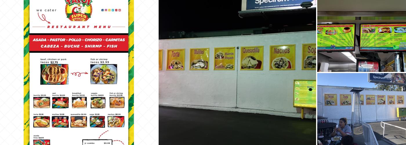 Tacos Super Gallito Menu