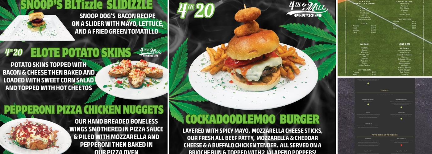 4th & Mill Menu