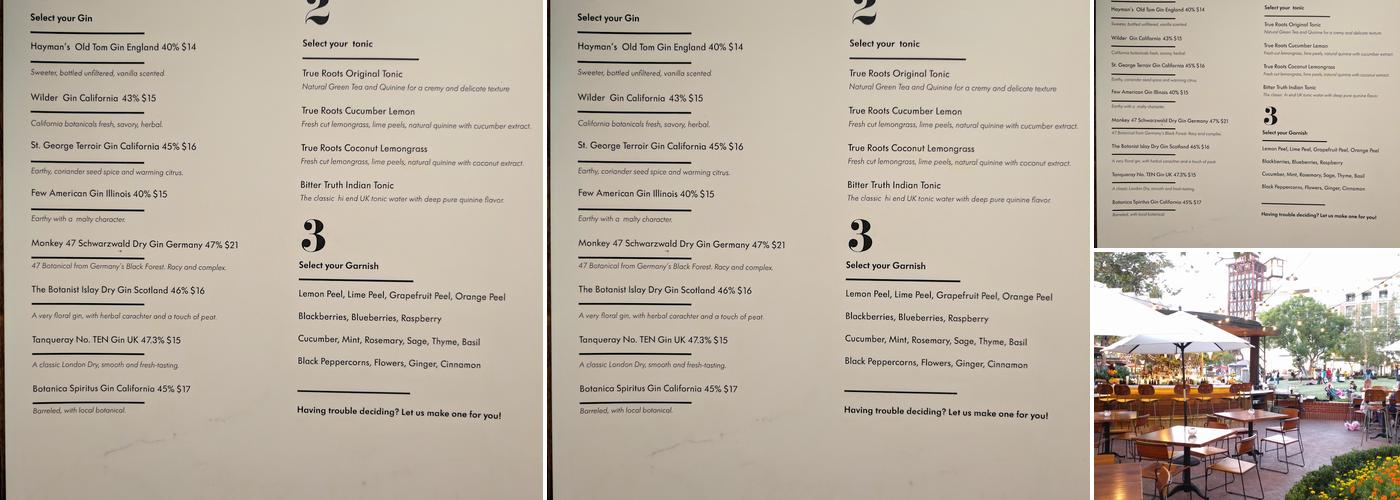 Ombra Wine Bar and Craft Cocktails Menu