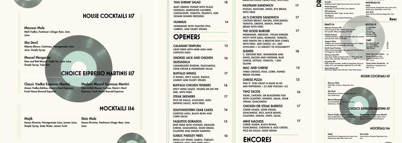 The Mint Menu