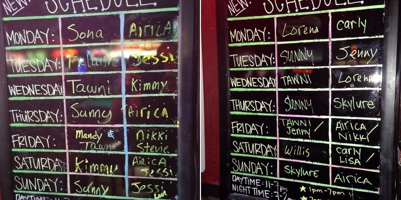 Distractions Lounge Menu