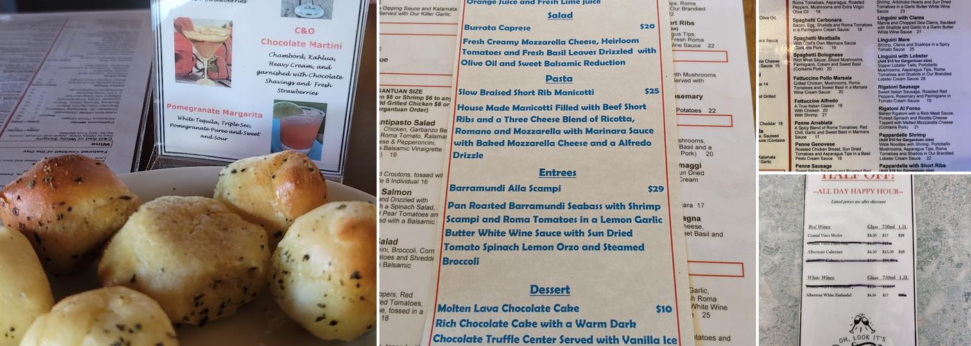 C&O Restaurants Menu