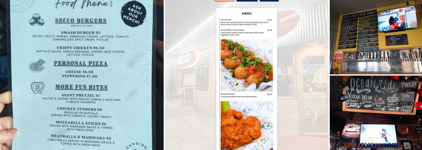 Secco Menu