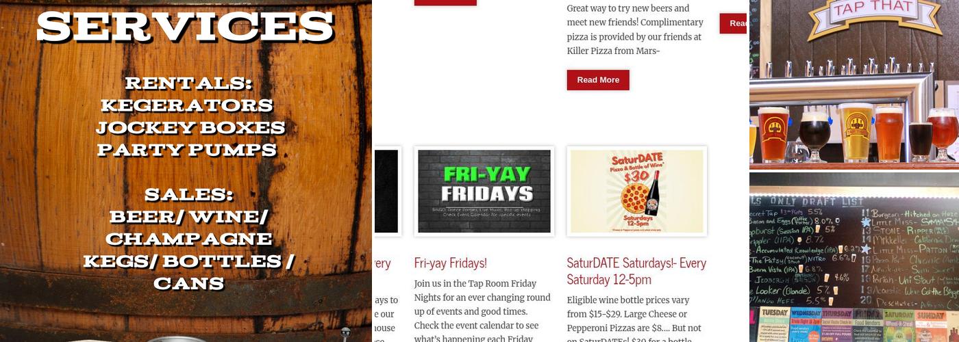 Tap That Draft Beer Services and Taproom Menu