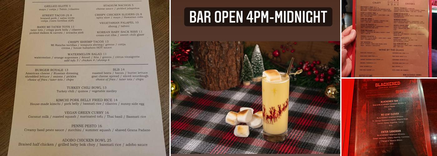 The Red Rabbit Kitchen and Bar Menu