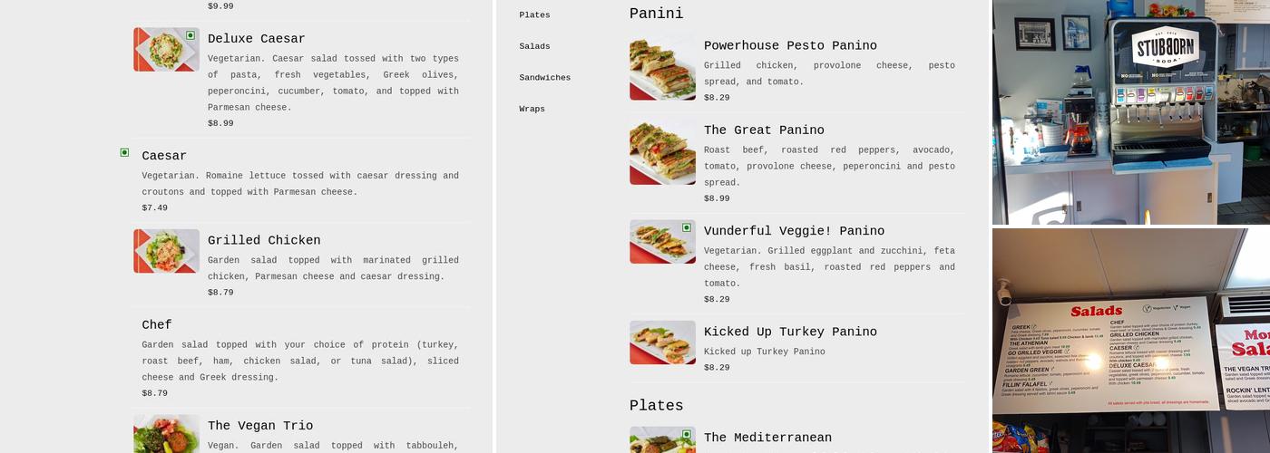 Bianca's Deli Menu