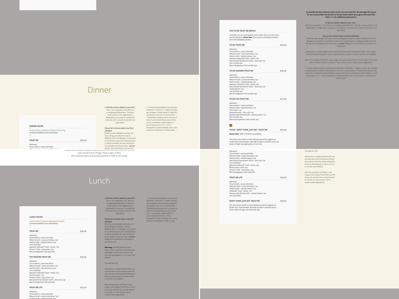 SUGARFISH by sushi nozawa Menu