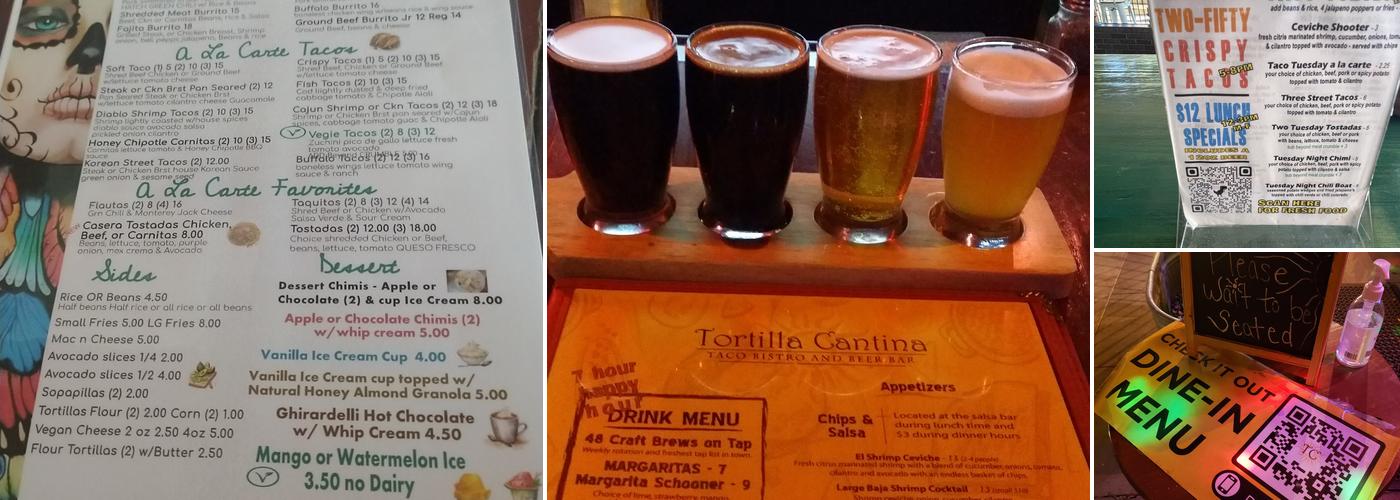 Tortilla Cantina Menu
