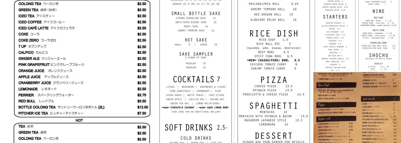 Astro Menu