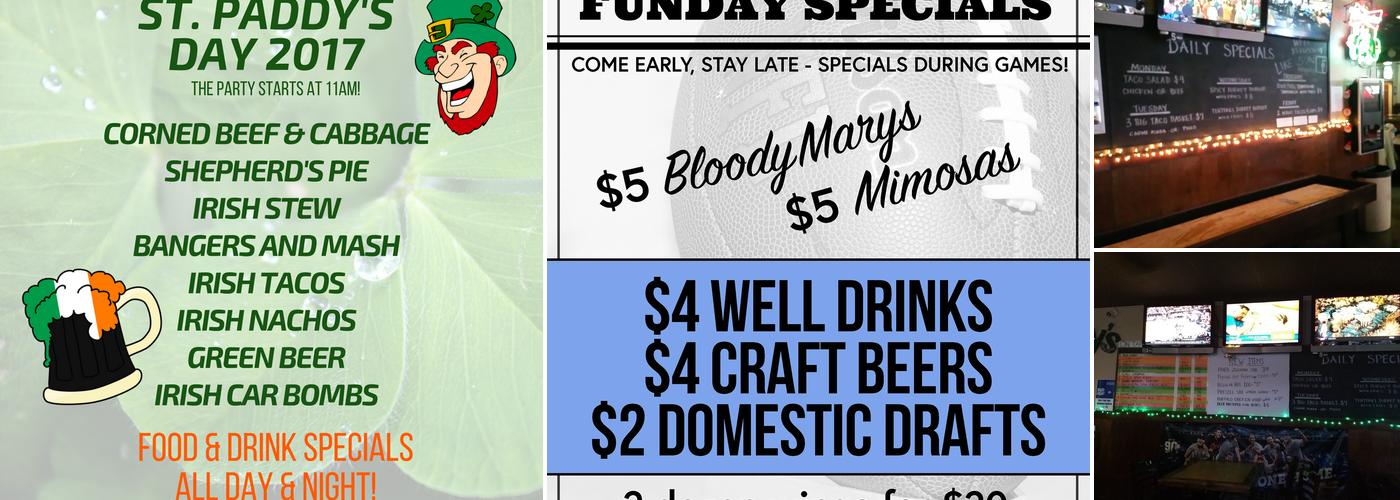 Kelly’s Pub Menu
