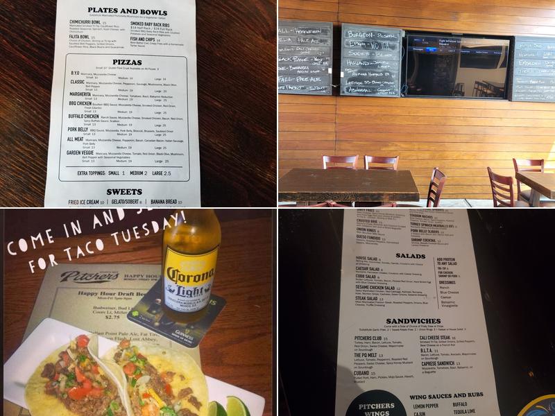 Pitchers Sports Bar Menu