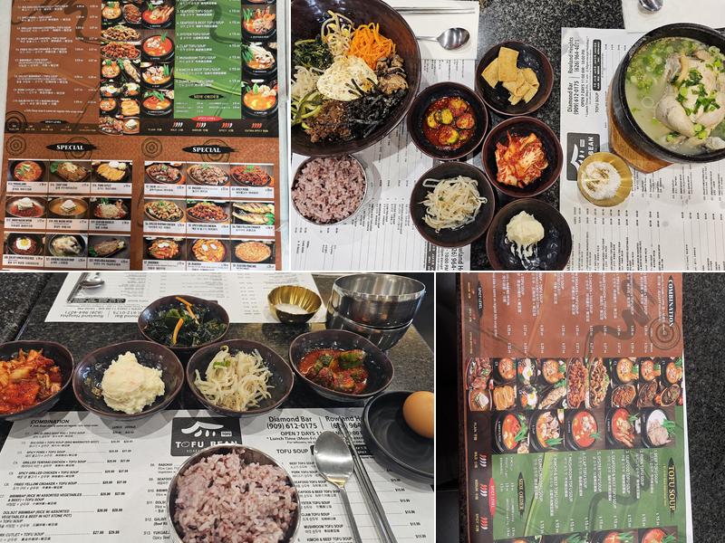 Tofu Bean Korean BBQ Menu