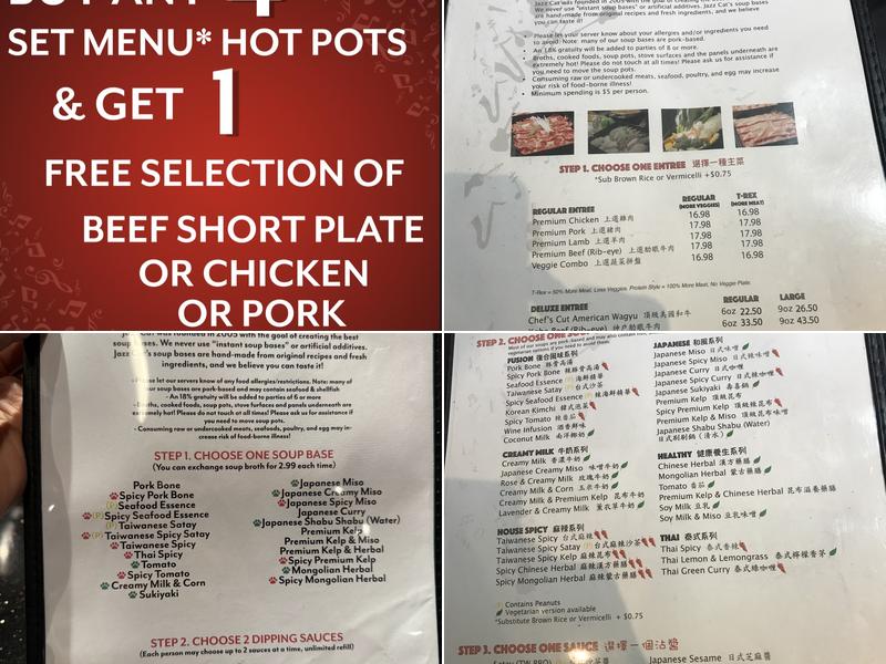 Jazz Cat Restaurant Menu