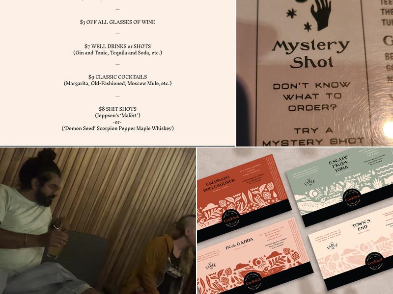 The Fable - Eagle Rock Menu