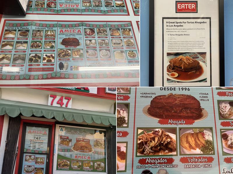 Tortas Ahogadas Ameca Menu