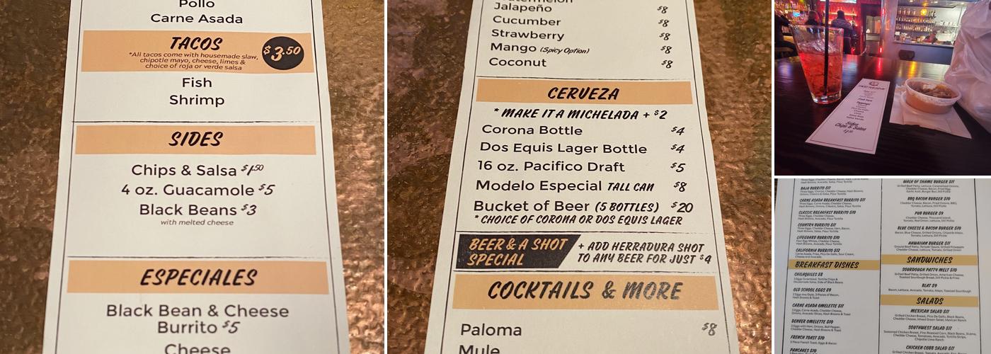 The District Lounge Menu