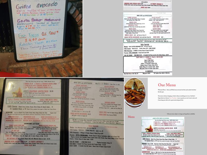 Loree's Little Shack-Greenback Menu