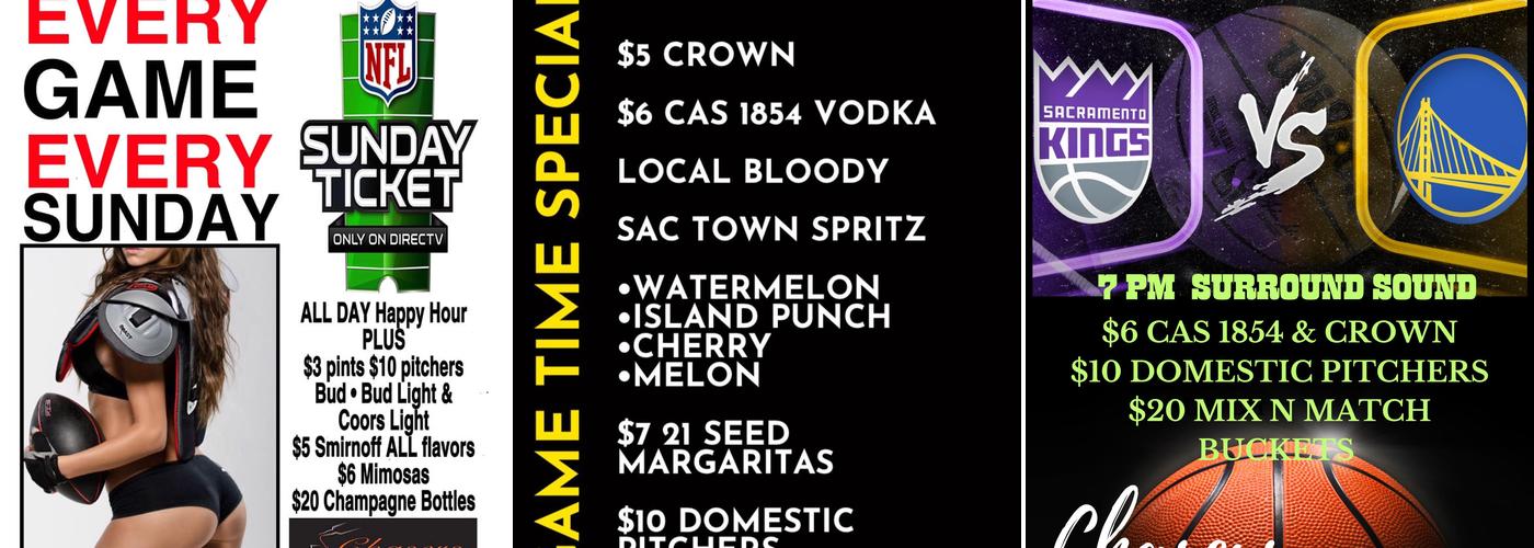 Chasers Bar Menu
