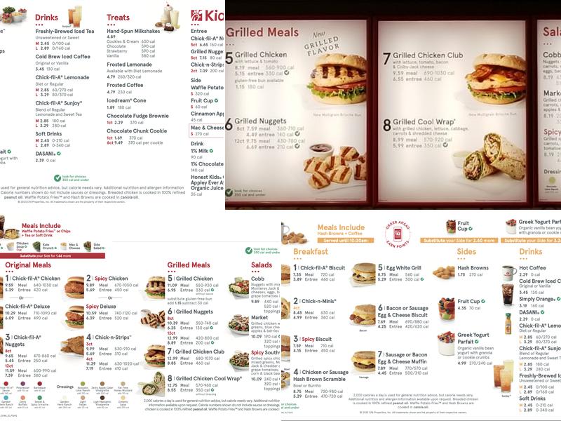 Chick-fil-A Menu
