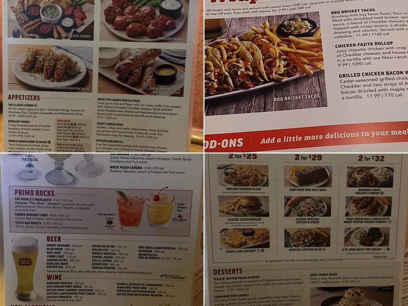 Applebee's Grill + Bar Menu