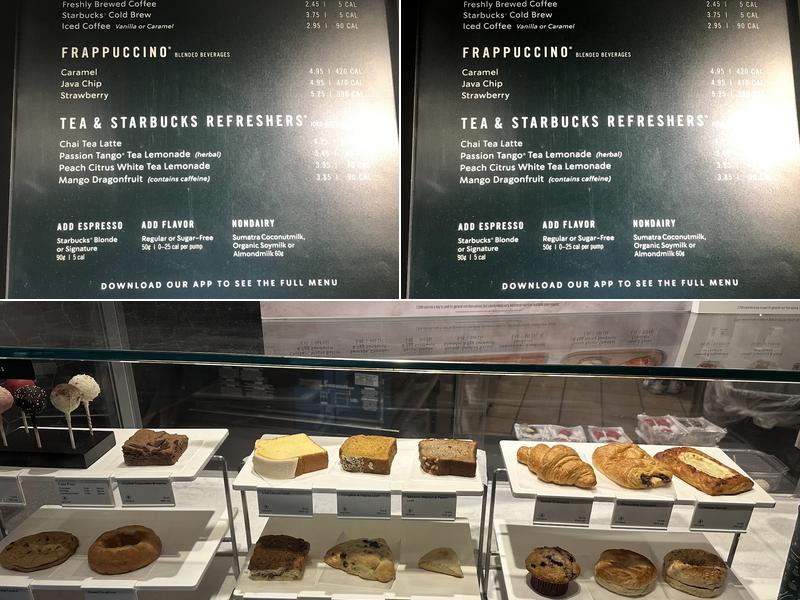 Starbucks Menu