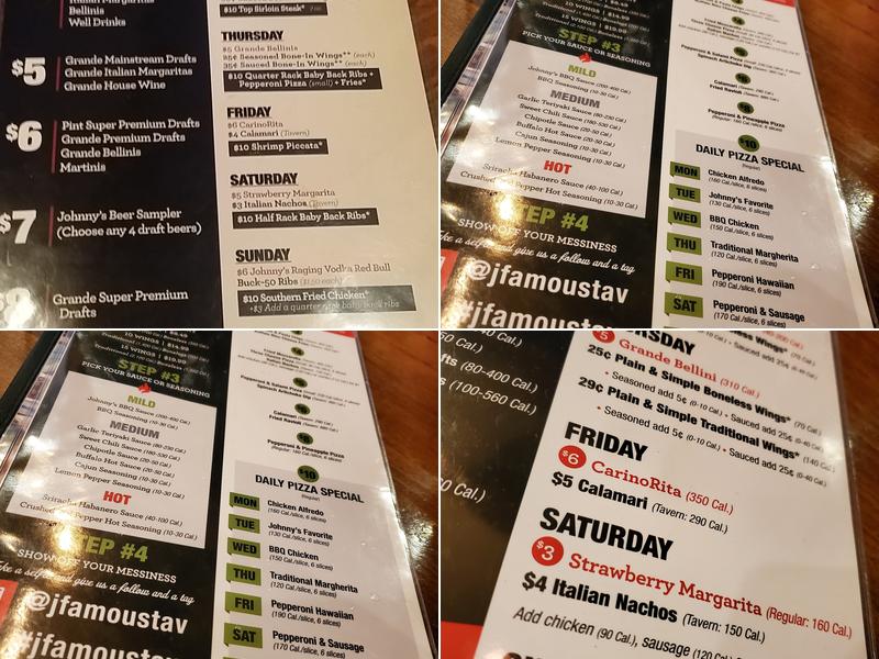 Johnny Carino's Menu