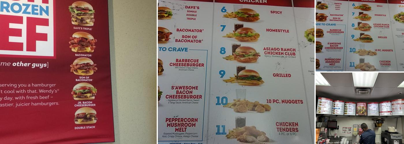 Wendy's Menu